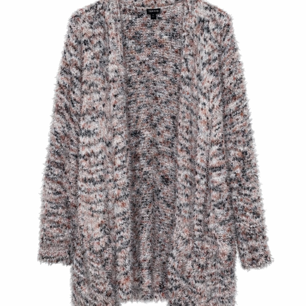 Torrid Fuzzy Knit Multicolor Cardigan